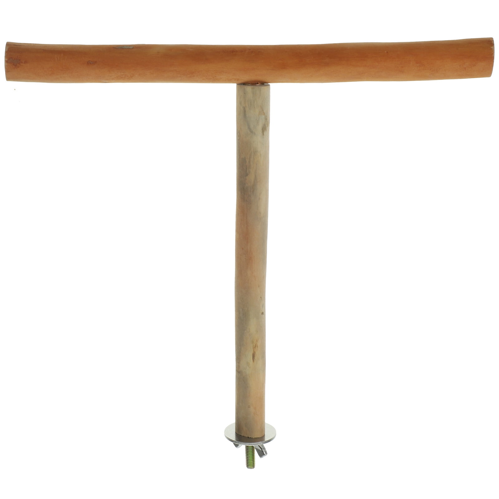 LOLIPPYY Wooden T Shaped Bird Accessory Parrot Perch for Cage Decoration