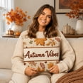 thumbnail image 5 of AuroraX Fall Pumpkin Pillow Covers Thanksgiving Decorative Pillowcase Cute Maple Leaf Rustic Farmhouse Thanksgiving Decorations for Home Yellow, 5 of 7