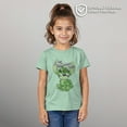 thumbnail image 2 of Girls' Lilo & Stitch St. Patrick's Day Stitch Let the Shenanigans Begin Graphic Tee Mint Small, 2 of 9