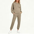 thumbnail image 4 of Lumtrix Womens 2 Piece Outfits Lounge Hoodie Sweatsuit Sets Oversized Sweatshirt Baggy Fall Comfy Sweatpants with Pockets Complexion 3XL, 4 of 7