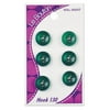 Le Bouton 4-Hole Green Button, 6 Count