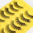 thumbnail image 3 of 10 pares de pestañas postizas explosivas de tira completa, rizadas densas y tenues, maquillaje de ojos, pestañas largas con alas, belleza para mujeres, 3 of 5