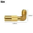 thumbnail image 2 of Propane Elbow Adapter 3/8\" Male Flare For Grill 17 Inch And 22 Inch Durable, 2 of 8