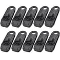 thumbnail image 1 of Clip Tiburón Carpa Camping 10 piezas para tienda de campaña al aire libre, clips de tiburón de fijación reutilizables, hebilla de cuerda (negro) Tmvgtek Para Estrenar, 1 of 4