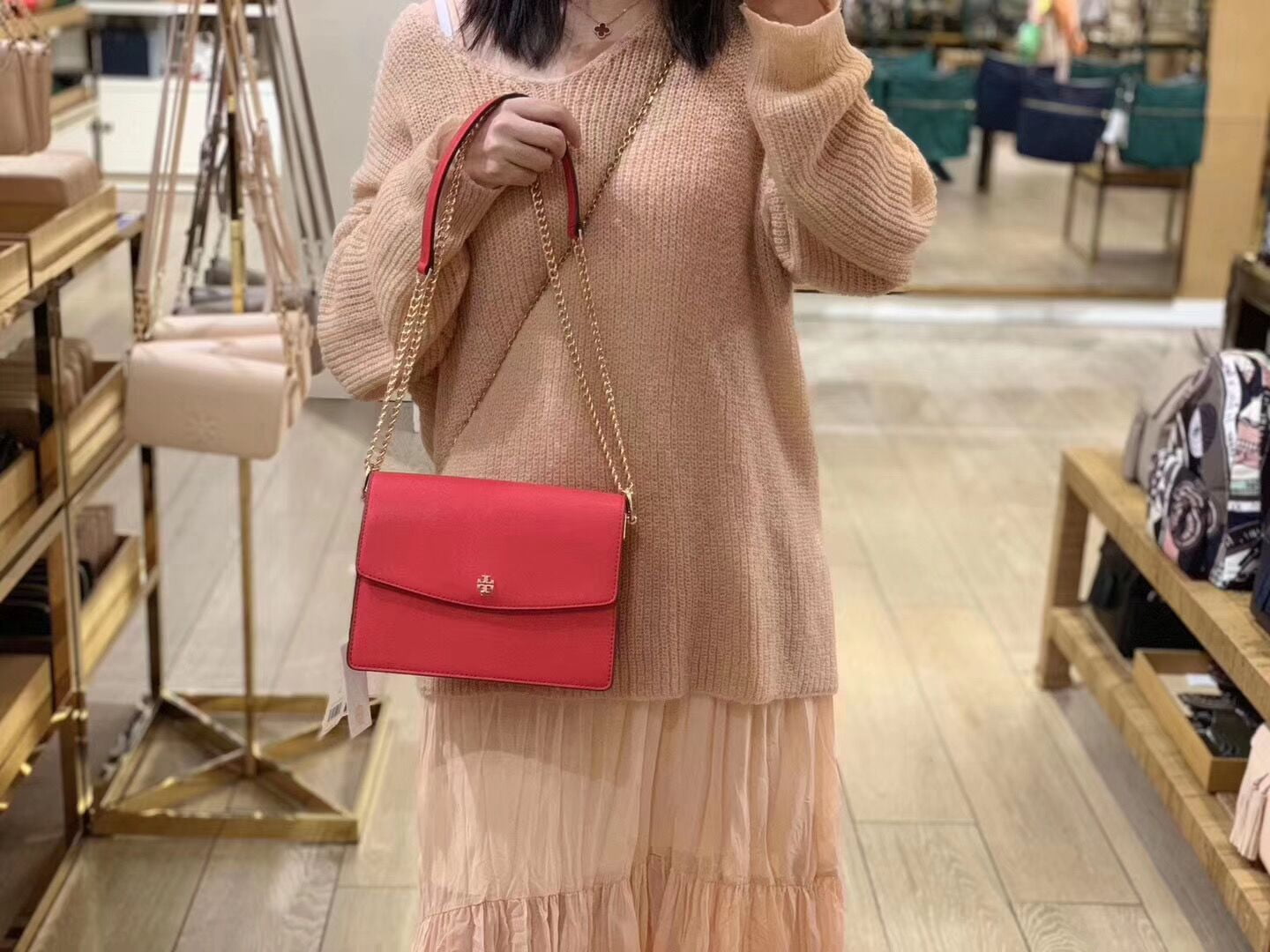 tory burch red crossbody