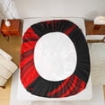 thumbnail image 5 of Castle Fairy Dirt Bike 4pcs Bed Sheets,Watercolor Splash King Sheets,Black Red Super Cozy Sheet Set,Ultra Soft Extreme Sport Home Decor, 5 of 7