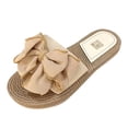 thumbnail image 4 of Kcodviy Women Flat Beach Slippers S Sandals for Women Slip on Slippers Flat Wide Sandals for Women Open Toe Summer Casual Womens Tan Sandals Beach Slippers, 4 of 8