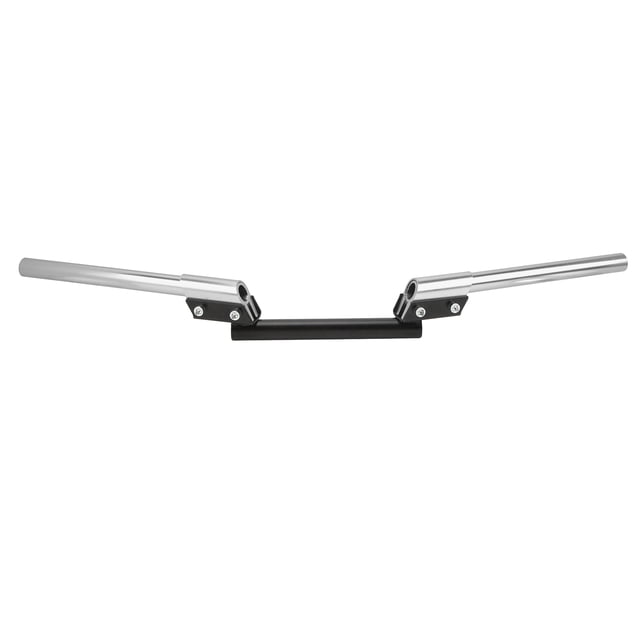 Manillar de motocicleta de 22 mm, universal, ajustable, para coche deportivo, tranvía, ATV, scooter, todoterreno, color plateado