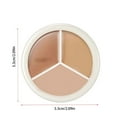 Three Color Concealer To Cover And Pimples Dark Under The Eyes Tears