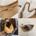 thumbnail image 5 of GEEK - Nuevos bolsos y carteras de paja para playa, bolso de mano tejido, bolso bandolera para mujer, bolso de viaje para compras, 5 of 5