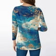thumbnail image 4 of JGNGSHN Going Out Tops for Women V Neck Business Casual Tunic Shirts Going Out Top Floral Print Basic Tees, 4 of 7