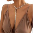 thumbnail image 1 of Snake Long Chain Necklace Sexy Chain for Women and Girls Jewelry--gold 2-Product code 49623 gold 2, 1 of 3