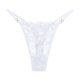 thumbnail image 2 of Gibobby Tangas de sexy mujer Bragas de encaje sexy para mujer Bragas sin costuras Jacquard de encaje hueco adornado con(Blanco,CH), 2 of 4