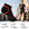thumbnail image 4 of LITERRA 12 Pairs Mens Ankle Athletic Sock Low Cut Cushion Casual Sock Comfortable Breathable for Men, 4 of 8