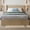 Iron+MDF+Synthetic Wood+American Design+Artsy, variant on LHYY A large,concave-structured,undulating storage bed frame with lifting function. The wooden platform bed frame has a storage function and no need for a spring box/no noise. Oak color( King)