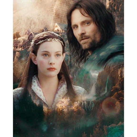 Adult DIY 5D Diamond Painting Kit, Lord of the Rings Series Art Round Diamond, Full Diamond Diamond Embroidery Kit, Mosaic Cross Stitch Craft Home Wall Decoration