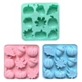 thumbnail image 5 of candy molds chocolate molds silicone Autumn Maple Leaf Pumpkin Acorn Shapes for Baking Fondant Soap Wax Resin Crafts DIY Halloween Thanksgiving Christmas Party Cake Dessert Decor Kitchen,Green, 5 of 5