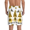 thumbnail image 4 of Lsque Sunflower Gnome Mens Sleep Pajama Shorts,Short Pajama Pants, Cotton Ultra-Soft Knit-Medium, 4 of 9