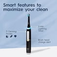 thumbnail image 5 of Oral-B iO Cepillo de dientes eléctrico recargable iO Deep Clean, Icy Blue con iO Series 3 Limited, 2 cabezales y estuche de viaje - Sensor de presión para proteger las encías - 3 configuraciones de li, 5 of 5