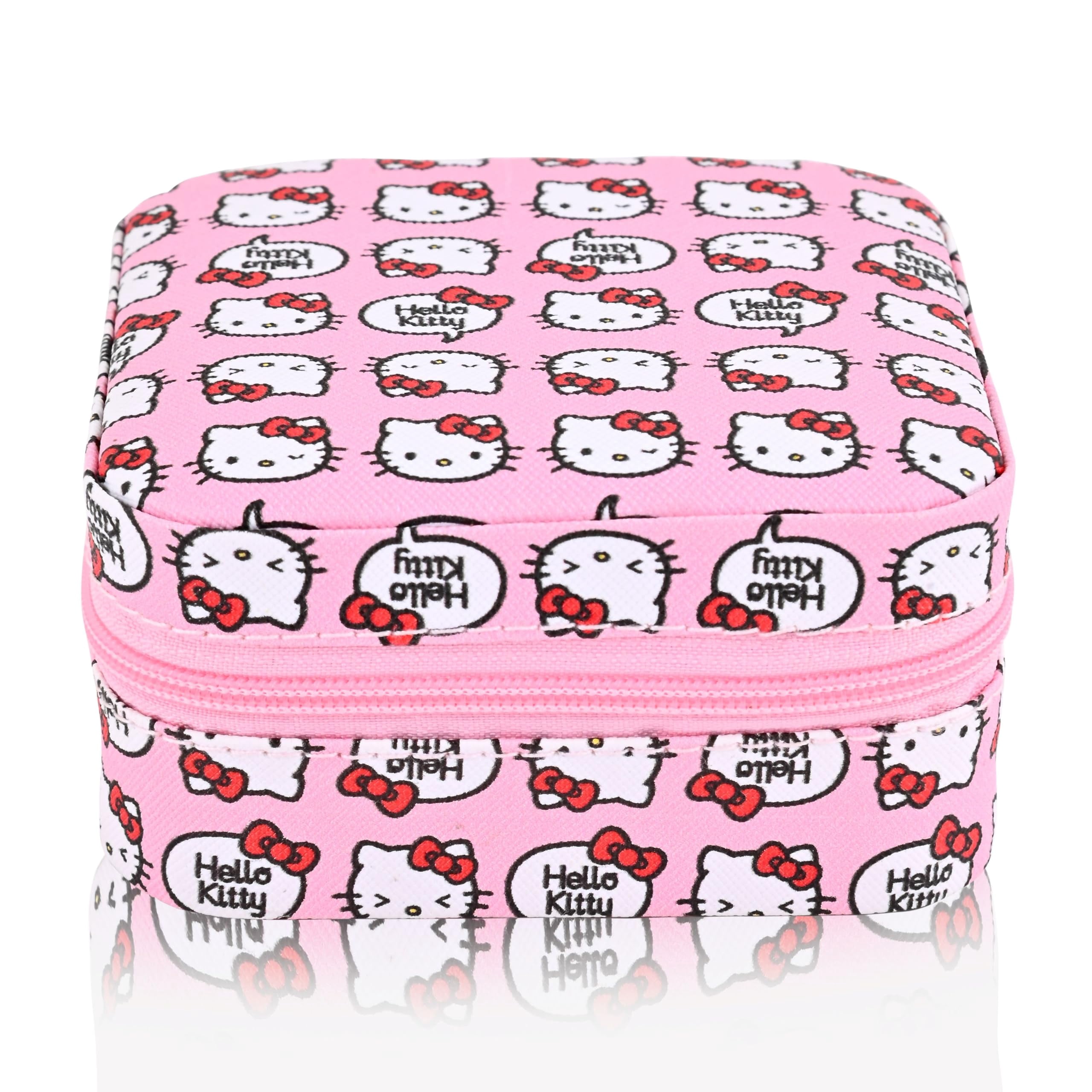 Fast Forward Sanrio Hello Kitty Jewelry Box for Women | Multiple Compartment Jewelry Organizer and Storage Jewelry Holder Gift Box | Jewelry Travel Case with Zipper