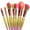 Pink and Yellow, variant on Mermaid-Style Makeup Brush Set 6-Piece