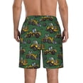 thumbnail image 3 of KLL Scraper Men's Casual Summer Beach Shorts Hawaiian Shorts with Pockets-3X-Large, 3 of 5