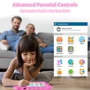 Kids Tablet, 7 inch Android 15 Tablet for Kids, 8GB+32GB 1TB Expand, Quad-Core Toddler Tablets with Shockproof Case, BT5.0, Wifi5, Parental Control, Games, Dual Camera