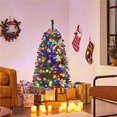 thumbnail image 4 of Topeakmart 4.5ft Pre-lit Spruce Artificial Christmas Tree with 150 LED Lights, Green, 4 of 8
