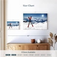 thumbnail image 4 of Elephant Stock Red Skis Wall Art - Horizontal Canvas Wall Art - Living Room Wall Decor - Sports Canvas - Blue And White Decor - 12" x 8", 4 of 8