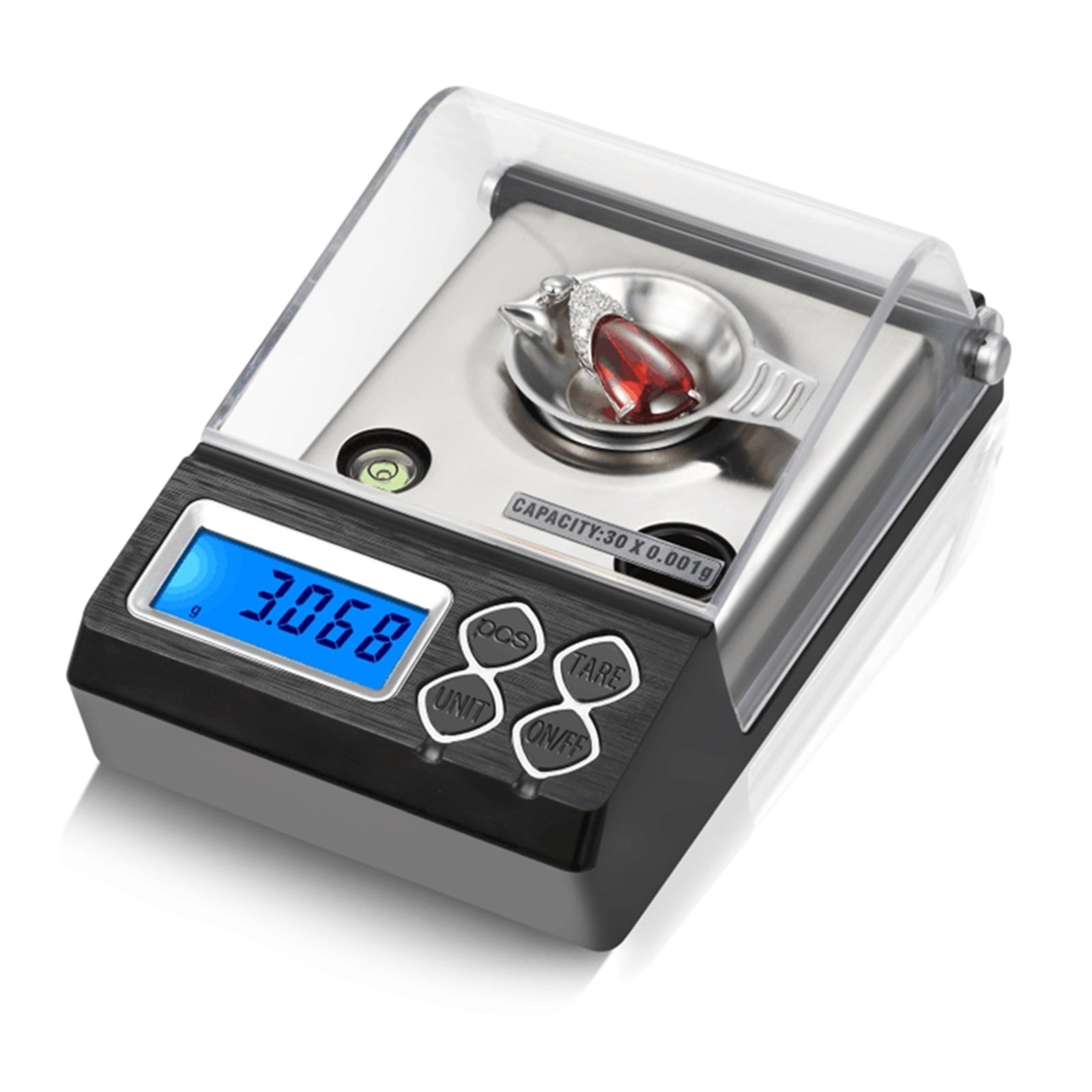20g 30g 50g 0.001g Precision Electronic Jewelry Scales Gold Germ Balance Carat Milligram Scale ,Multiple Accessories