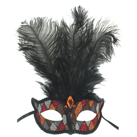 mardi gras mask feathers