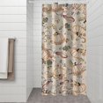 thumbnail image 2 of Fall Pumpkin and Floral Pattern Shower Curtain 36"x72" ,Bathroom Decorative Shower Curtains Set with 12 Hooks,Modern Waterproof Washable Shower Curtain, 2 of 6