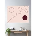 thumbnail image 2 of Minimal Moon Phases Poster Wall Art, Modern Wall Decor For Living Room Bedroom, 16x24 UNFRAMED, 2 of 3
