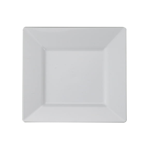 Party Source 6.5" Plastic Cake Sqyare White Plate Case of 120