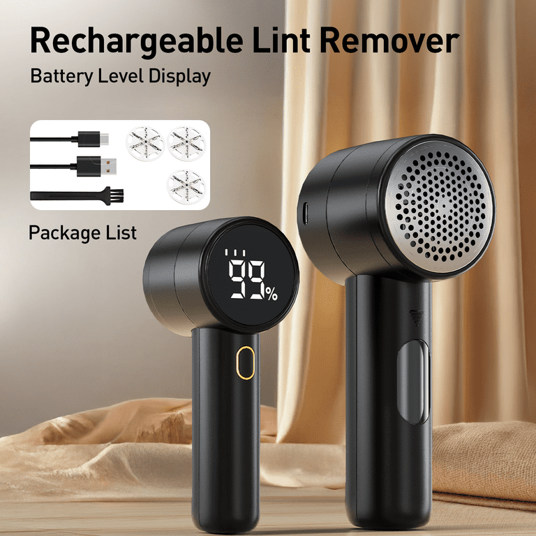 muta★TRIMMING POCKET LIBPANTS CLEANSE detects motiond Fabric Shaver, Rechargeable Lint Remover, 3 Speeds