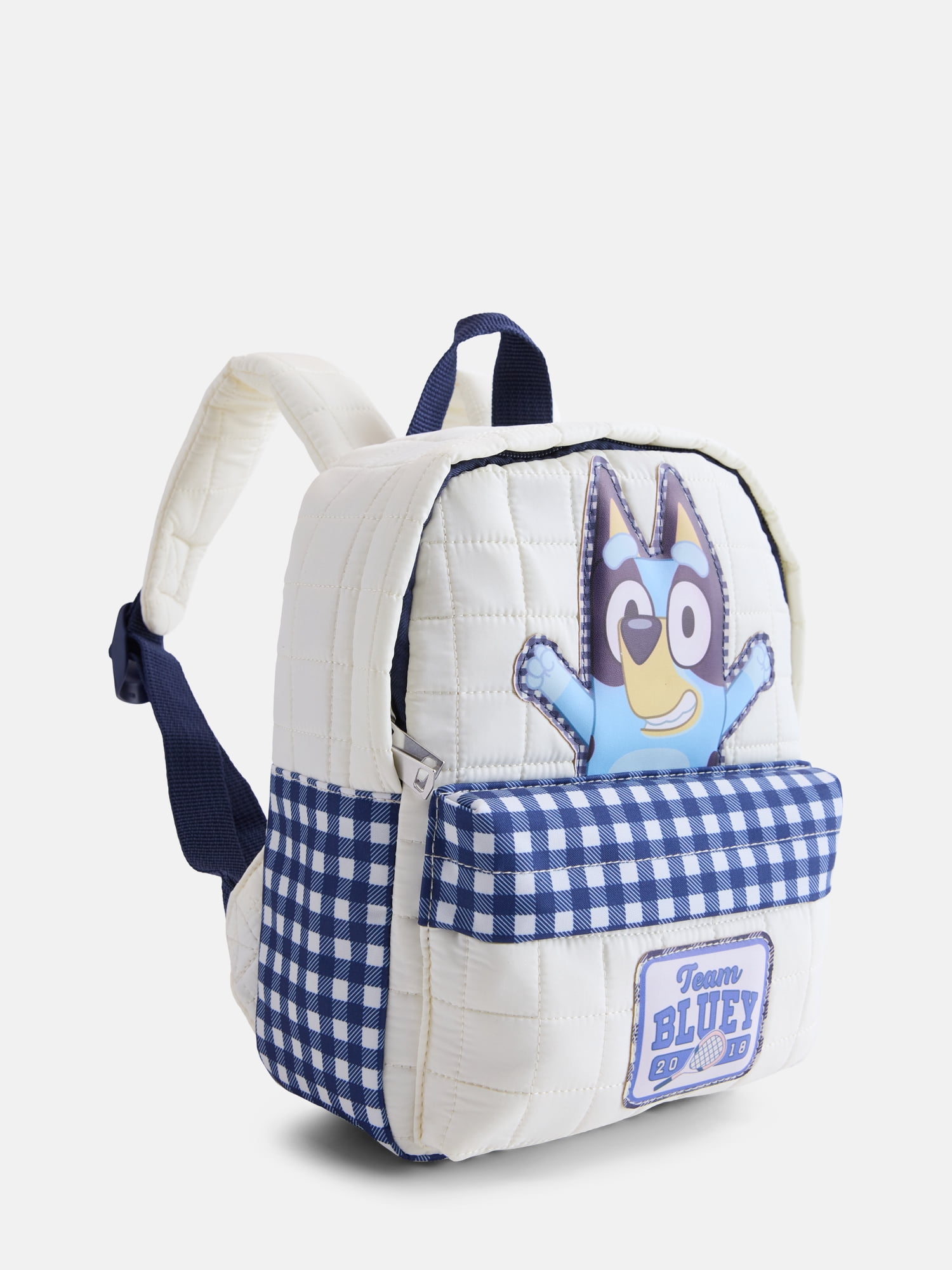 Bluey Girls 10" Mini Quilted Backpack, Blue