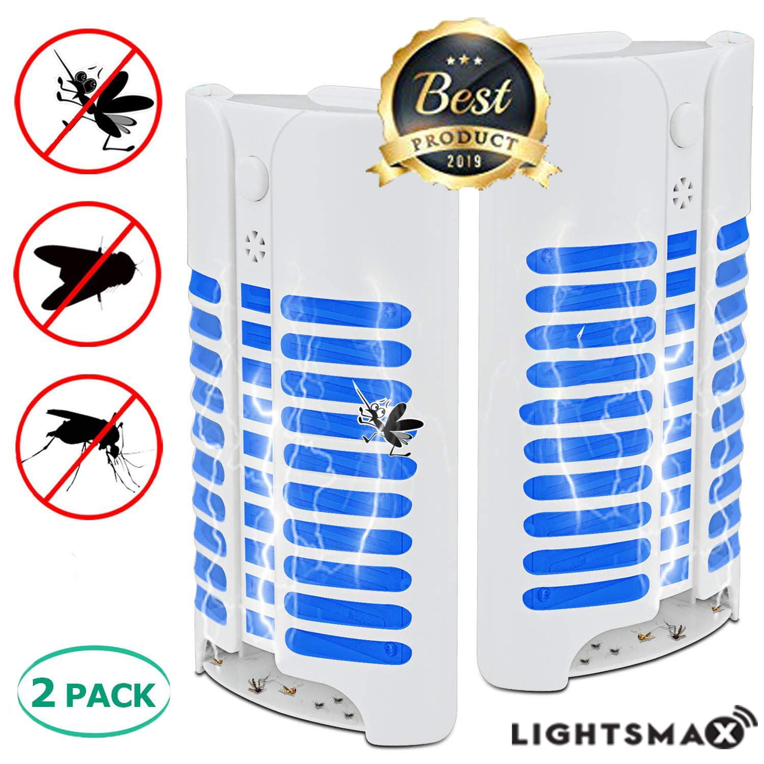 LIGHTSMAX Indoor Plugin Bug Zapper Mosquito Trap with UV Light