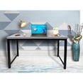 thumbnail image 6 of eHemco Office Computer Desk in Light Gray Top and Metal Frame Base in Black, 30 Inches Height, 6 of 7