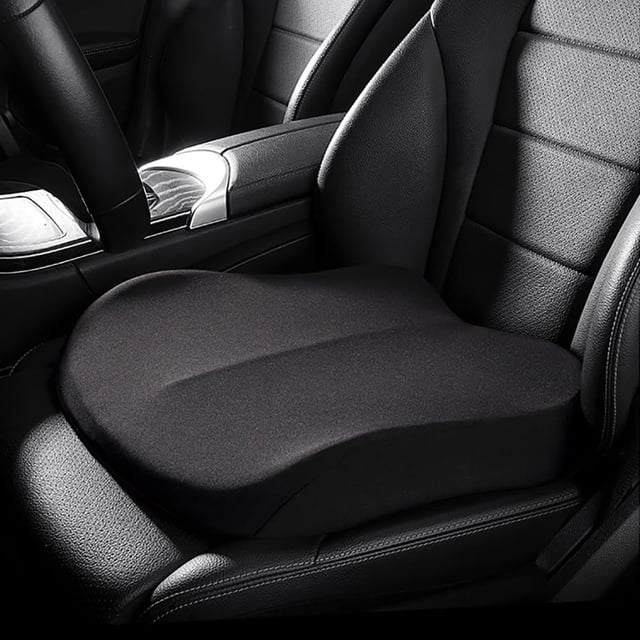 Cojín Booster Putniu para asiento de coche, espuma viscoelástica, 10 cm, color negro