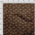 thumbnail image 2 of oneOone Georgette Viscose Brown Fabric Dot & Bird Block Dress Material Fabric Print Fabric By The Yard 42 Inch Wide, 2 of 4