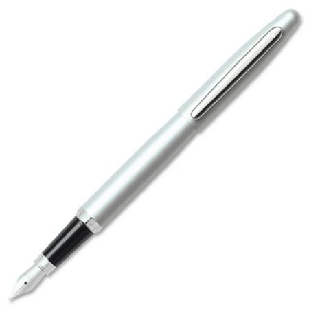 Sterling Silver Fountain Pen - Cross E0940053 Sheaffer VFM Strobe Silver Fountain Pen with Medium Nib