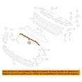 thumbnail image 3 of CAPA For 16-18 Scion iA & Yaris Front Bumper Cover Grille Trim Molding Chrome, 3 of 5