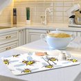 thumbnail image 6 of Dish Drying Mat Cute Bee Kitchen Dish Pads Super Absorbent Microfiber Dish Drying Rack Pads Safe Heat-resistant Kitchen Counter Mat,16x18 Inch, 6 of 7