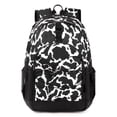 thumbnail image 1 of Mochila Choco Mocha con estampado de vaca para niñas adolescentes de 45 cm, color negro, 1 of 6