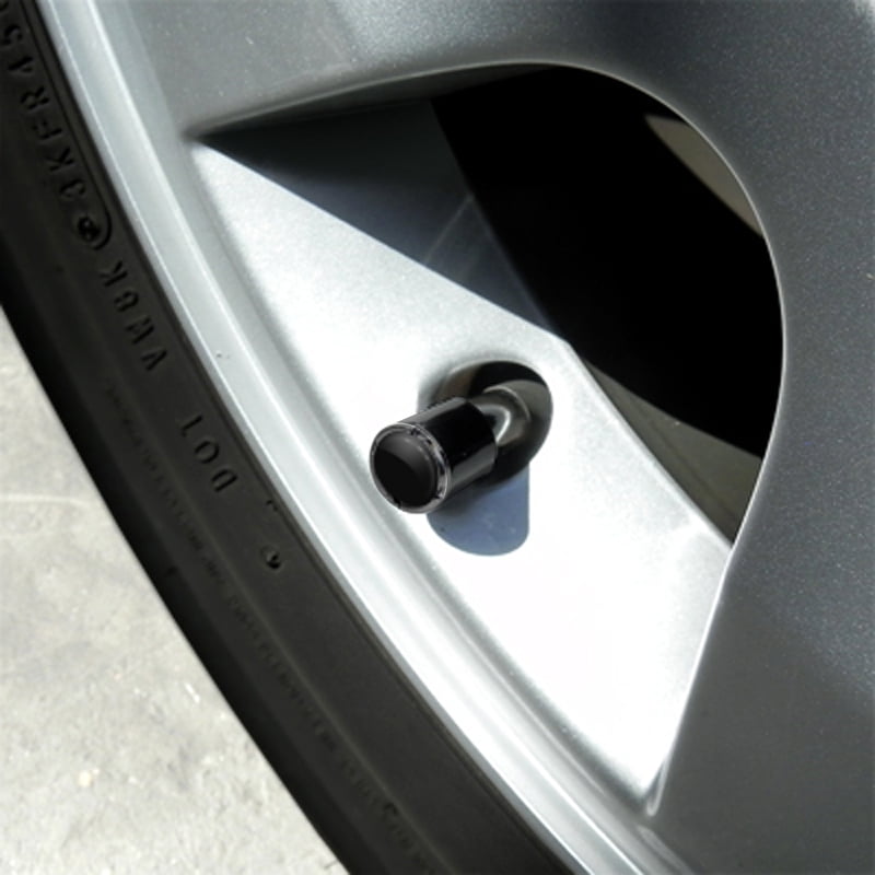 Dome Top *US SELLER* Set of 4 TPMS Chrome Tire VALVE STEM CAP & SLEEVE Round 