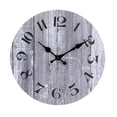 thumbnail image 2 of Wall Clock Silent Non Ticking Wall Clocks Battery Operated, Teal Rustic Clock Decorative for Kitchen Bathroom Bedroom Living Room(10 In), 2 of 4