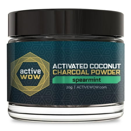Whitening Spearmint - Active Wow Charcoal Teeth Whitening Spearmint