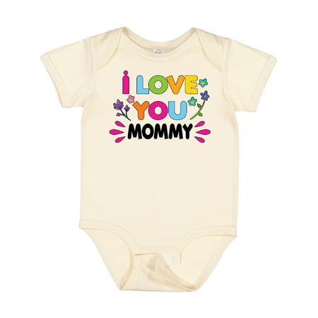 

Inktastic I Love You Mommy with Flowers Gift Baby Girl Bodysuit