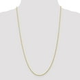 thumbnail image 3 of 10k Yellow Gold 1.5mm Sparkle-Cut Rope Chain Necklace - 3.7 Grams - 24 Inch - Lobster Claw, 3 of 4