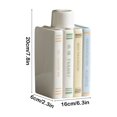 thumbnail image 3 of HongHeng Decorative Book Vase for Flowers, White Ceramic Vases for Modern Home Decor, Cute Bookish Planter Pot for Bookshelf/Dining Table/office Desk, Unique Vase for Book Lovers, 3 of 6